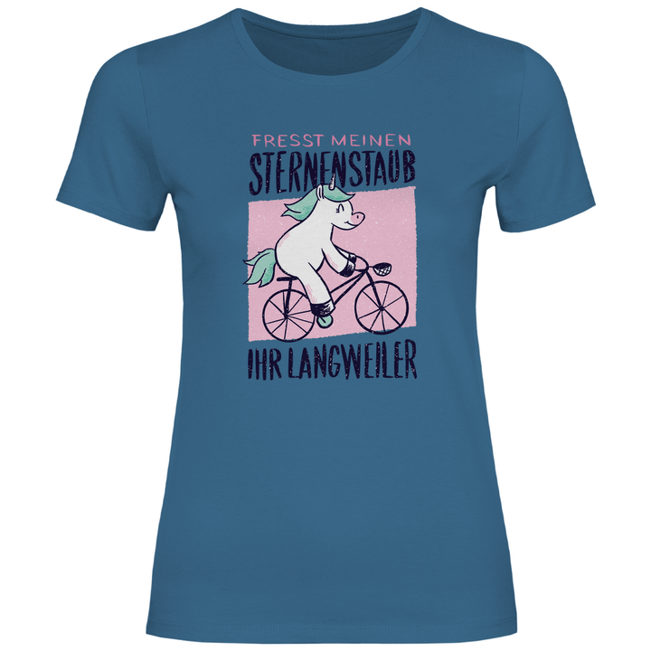 Fahrrad - Einhorn - Damen T - Shirt - Textilzauber