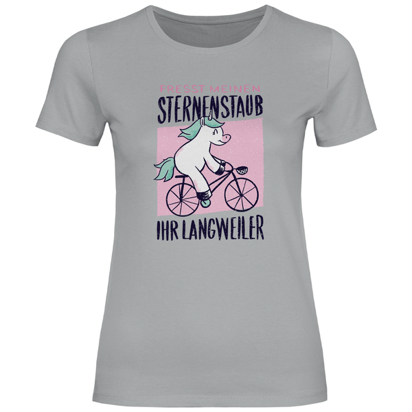 Fahrrad - Einhorn - Damen T - Shirt - Textilzauber