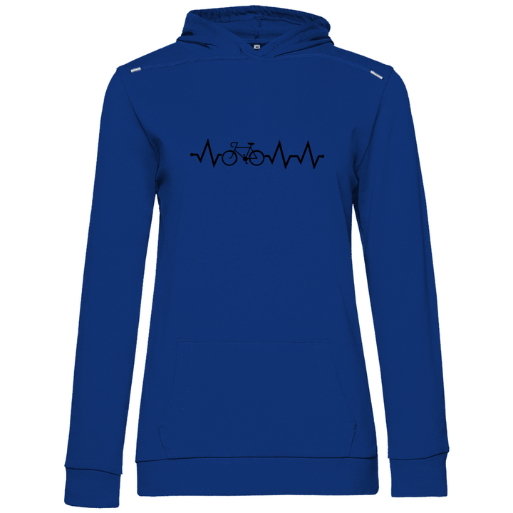 Fahrrad EKG - Damen Hoodie - Textilzauber