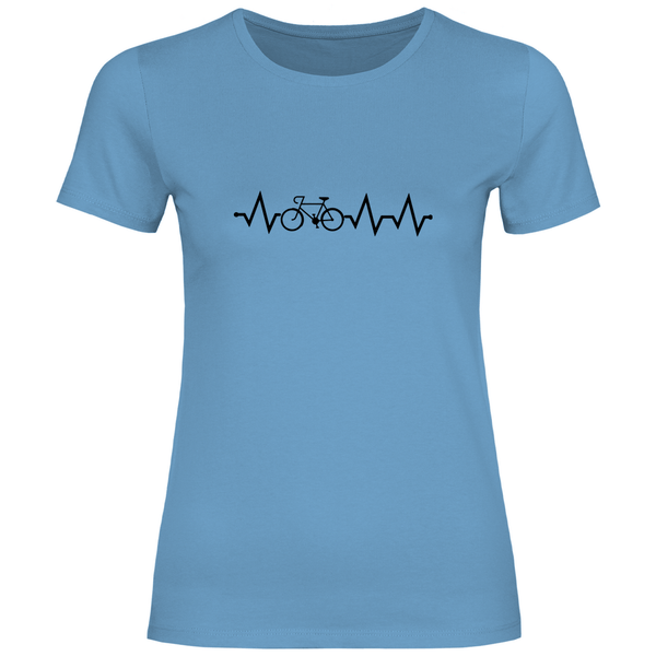 Fahrrad EKG - Damen T - Shirt - Textilzauber