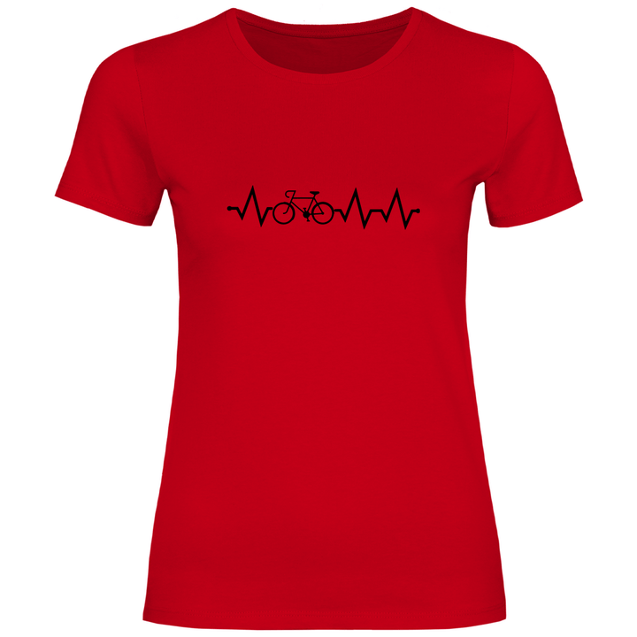 Fahrrad EKG - Damen T - Shirt - Textilzauber