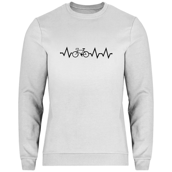 Fahrrad EKG - Herren Sweatshirt - Textilzauber