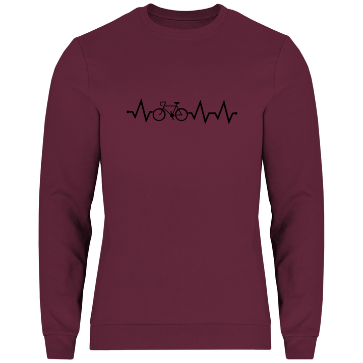 Fahrrad EKG - Herren Sweatshirt - Textilzauber