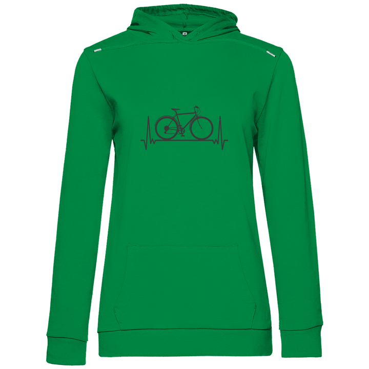 Fahrrad - Herzschlag - Damen Hoodie - Textilzauber