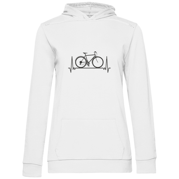 Fahrrad - Herzschlag - Damen Hoodie - Textilzauber