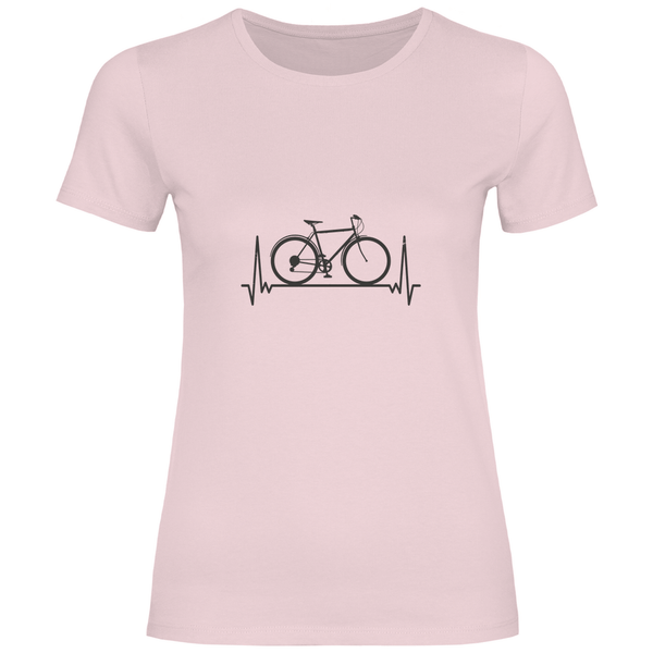 Fahrrad - Herzschlag - Damen T - Shirt - Textilzauber