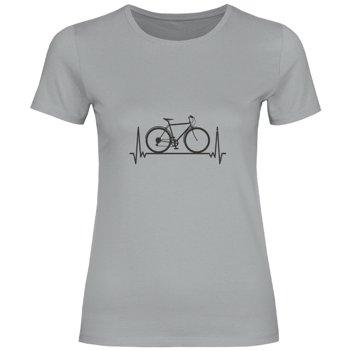 Fahrrad - Herzschlag - Damen T - Shirt - Textilzauber