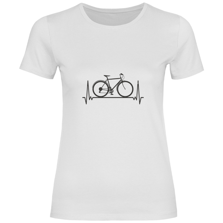 Fahrrad - Herzschlag - Damen T - Shirt - Textilzauber