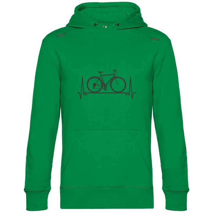 Fahrrad - Herzschlag - Herren Hoodie - Textilzauber