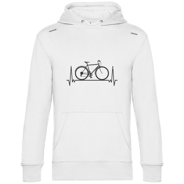 Fahrrad - Herzschlag - Herren Hoodie - Textilzauber