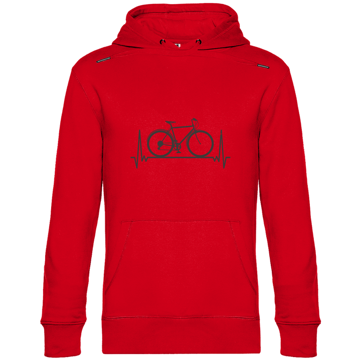 Fahrrad - Herzschlag - Herren Hoodie - Textilzauber