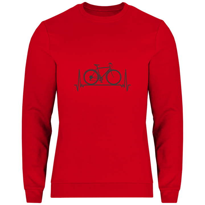 Fahrrad - Herzschlag - Herren Sweatshirt - Textilzauber