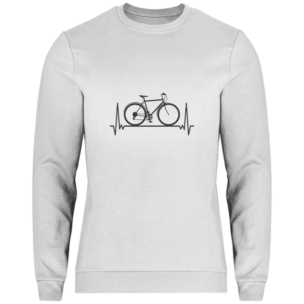 Fahrrad - Herzschlag - Herren Sweatshirt - Textilzauber