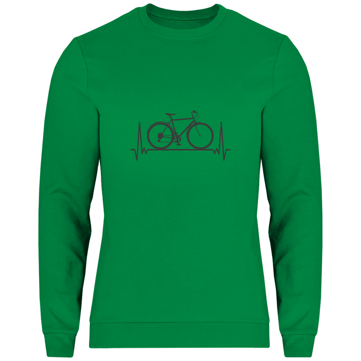 Fahrrad - Herzschlag - Herren Sweatshirt - Textilzauber