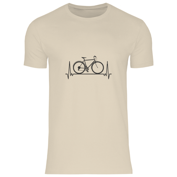 Fahrrad - Herzschlag - Herren T - Shirt - Textilzauber