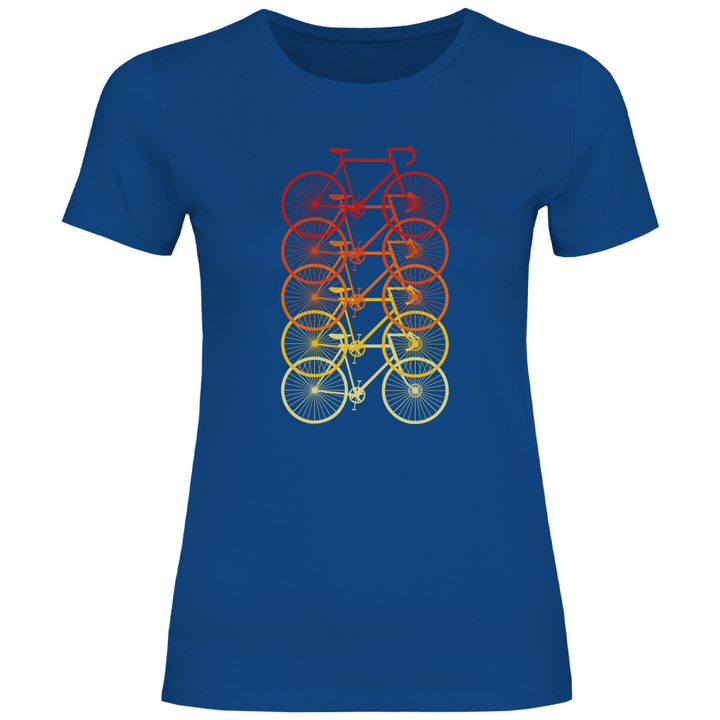 Fahrräder Farbverlauf - Damen T - Shirt - Textilzauber