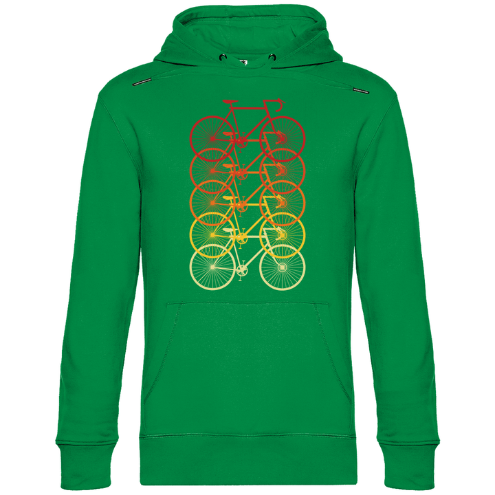Fahrräder Farbverlauf - Herren Hoodie - Textilzauber