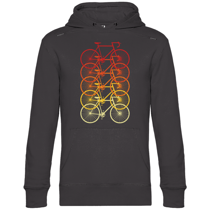 Fahrräder Farbverlauf - Herren Hoodie - Textilzauber