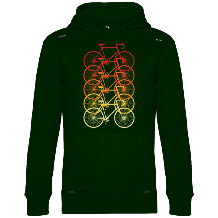 Fahrräder Farbverlauf - Herren Hoodie - Textilzauber