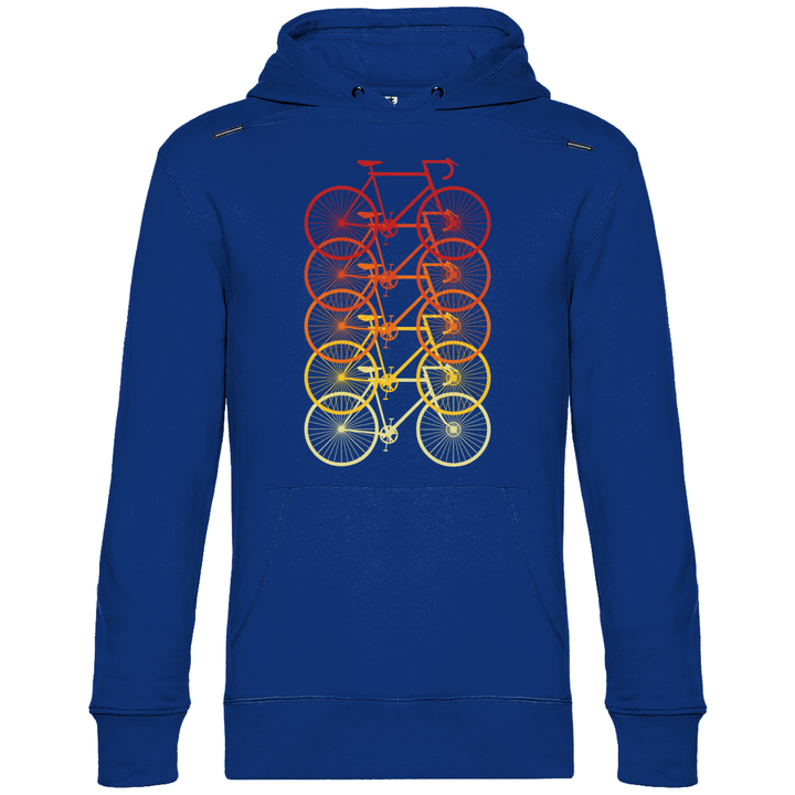 Fahrräder Farbverlauf - Herren Hoodie - Textilzauber