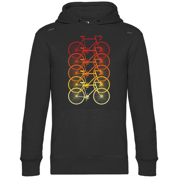 Fahrräder Farbverlauf - Herren Hoodie - Textilzauber