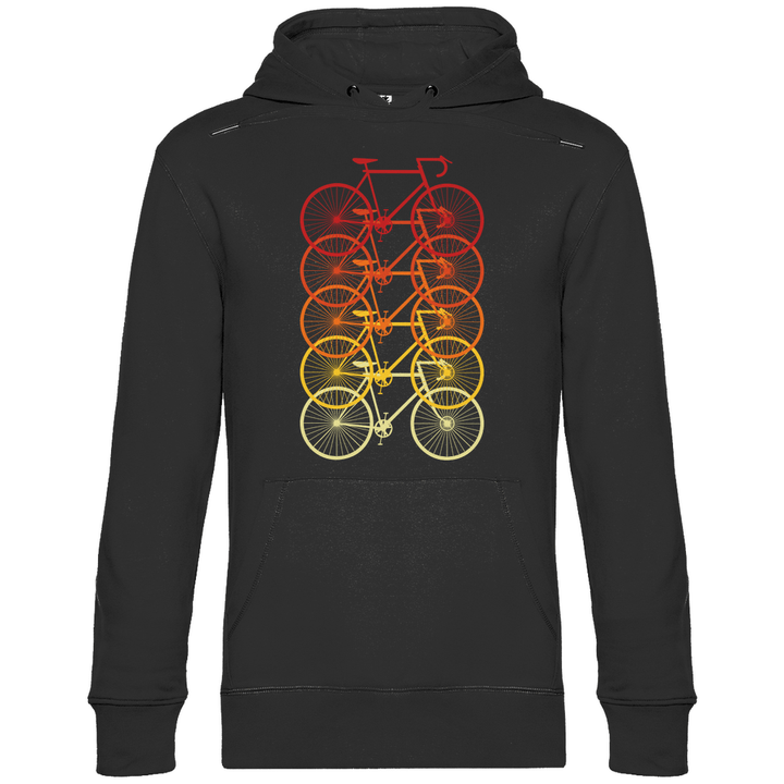 Fahrräder Farbverlauf - Herren Hoodie - Textilzauber