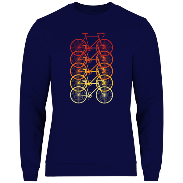 Fahrräder Farbverlauf - Herren Sweatshirt - Textilzauber