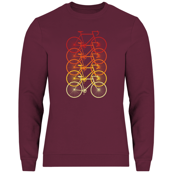 Fahrräder Farbverlauf - Herren Sweatshirt - Textilzauber