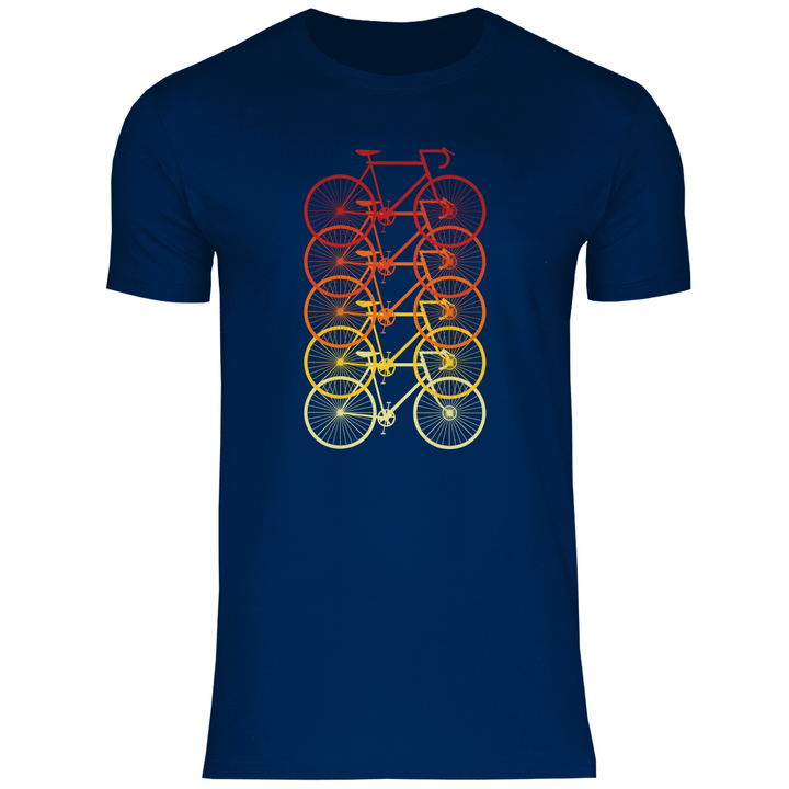 Fahrräder Farbverlauf - Herren T - Shirt - Textilzauber