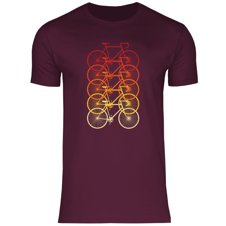 Fahrräder Farbverlauf - Herren T - Shirt - Textilzauber