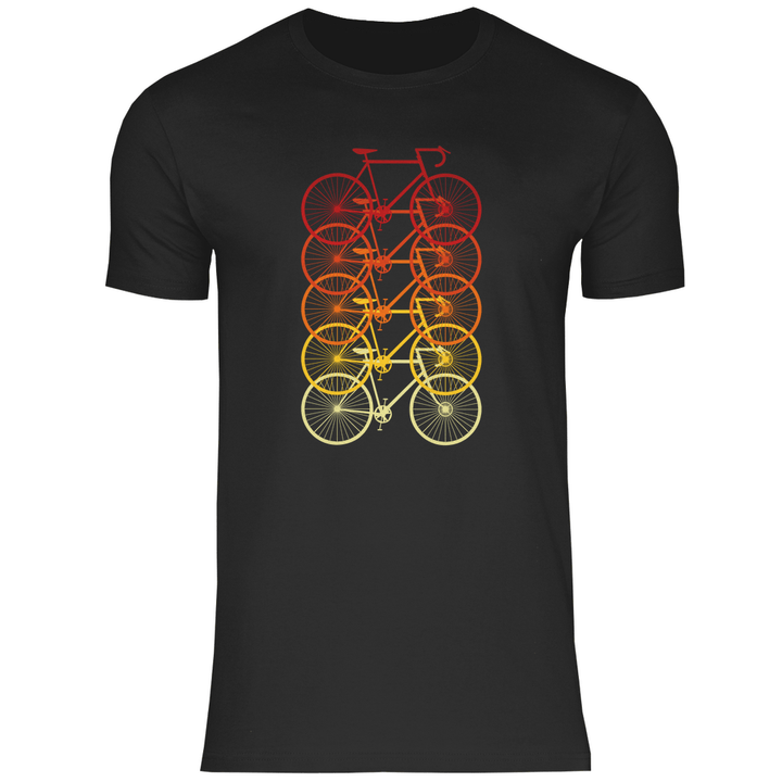 Fahrräder Farbverlauf - Herren T - Shirt - Textilzauber