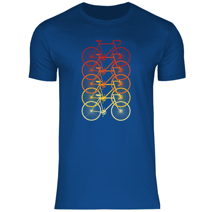 Fahrräder Farbverlauf - Herren T - Shirt - Textilzauber
