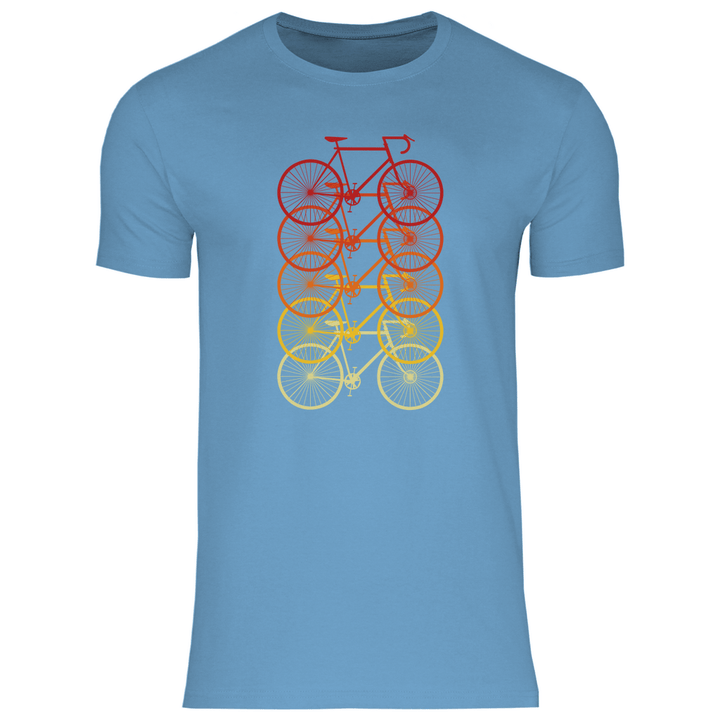 Fahrräder Farbverlauf - Herren T - Shirt - Textilzauber