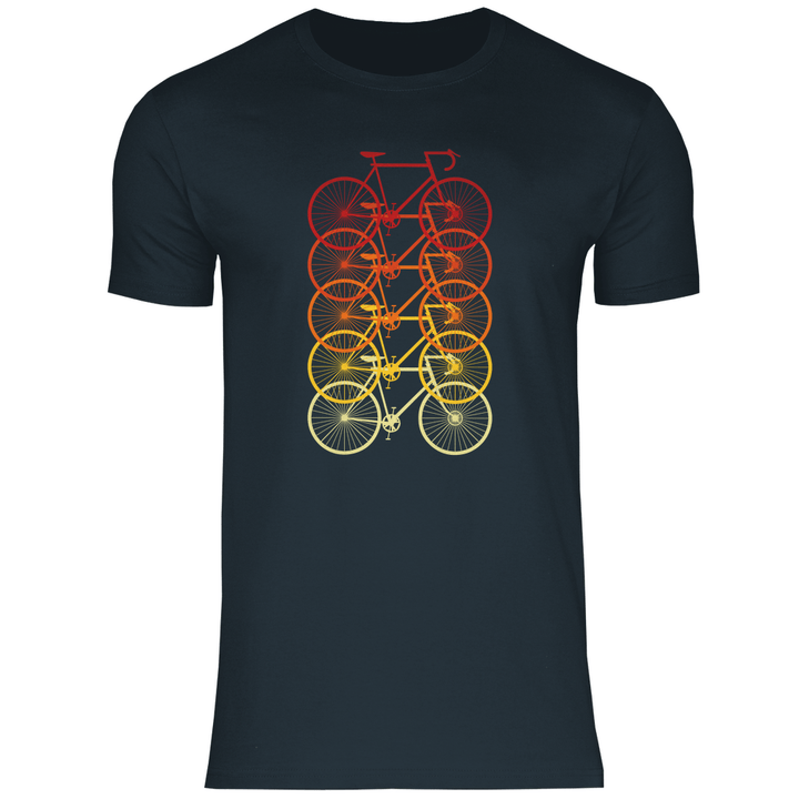 Fahrräder Farbverlauf - Herren T - Shirt - Textilzauber
