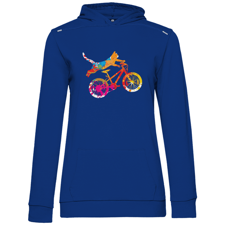 Fahrradkatze - Damen Hoodie - Textilzauber