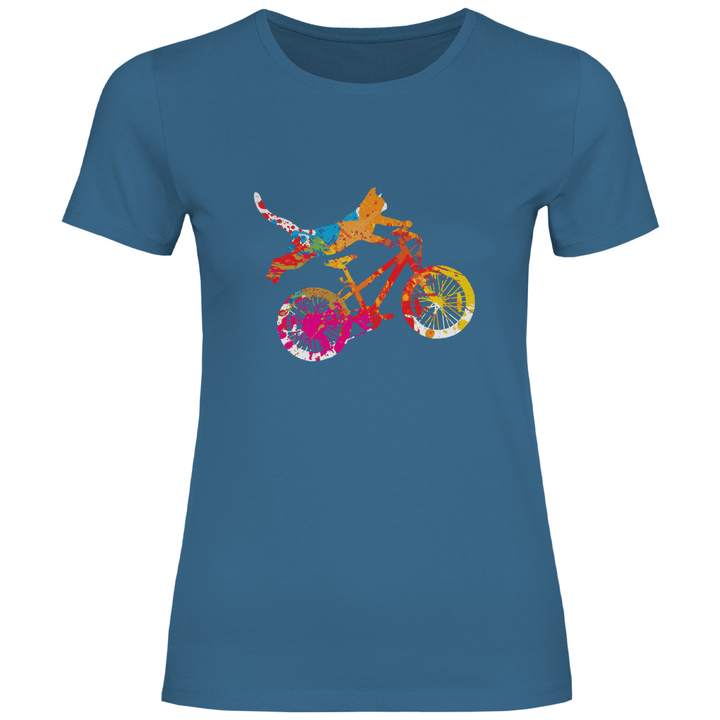 Fahrradkatze - Damen T - Shirt - Textilzauber
