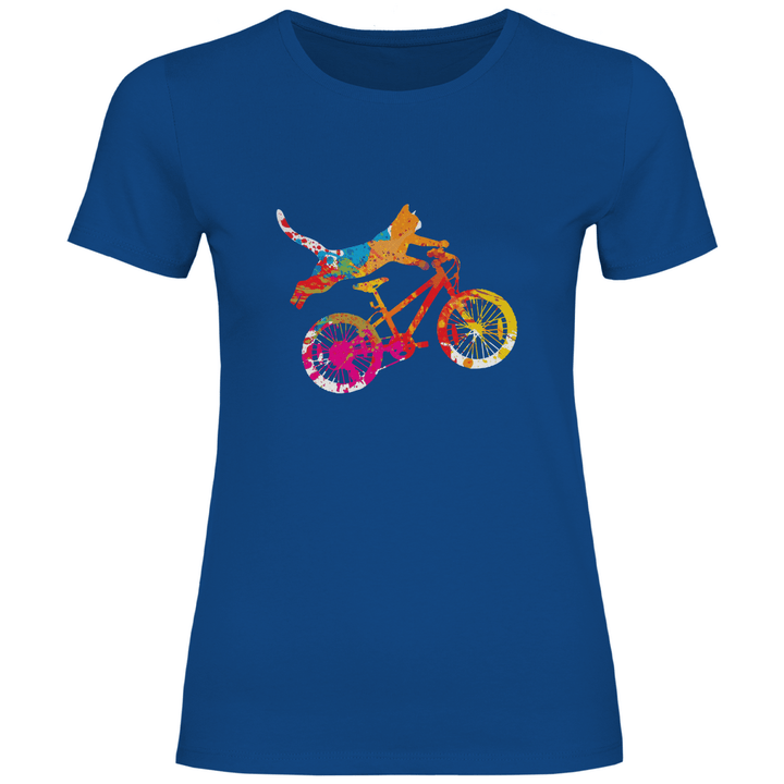 Fahrradkatze - Damen T - Shirt - Textilzauber