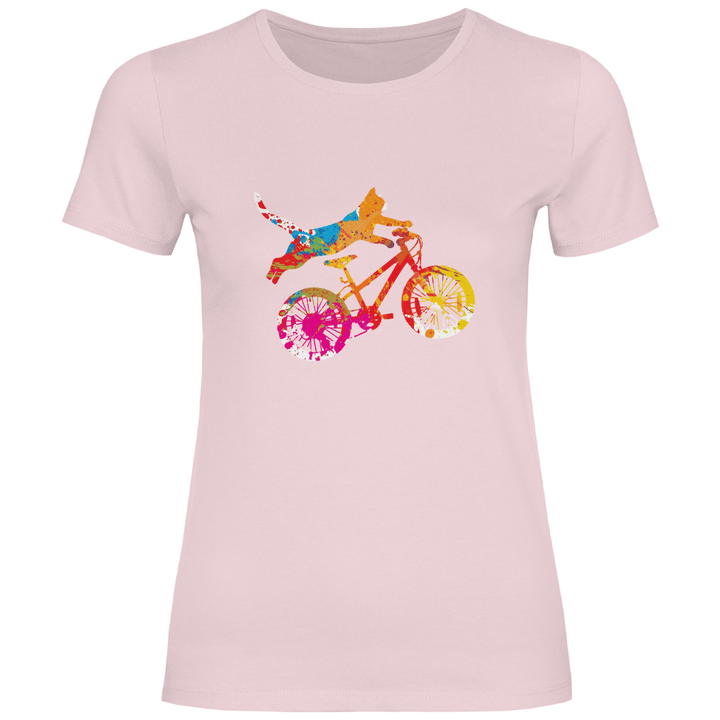 Fahrradkatze - Damen T - Shirt - Textilzauber