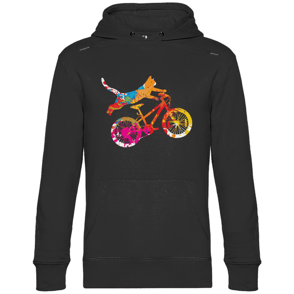Fahrradkatze - Herren Hoodie - Textilzauber