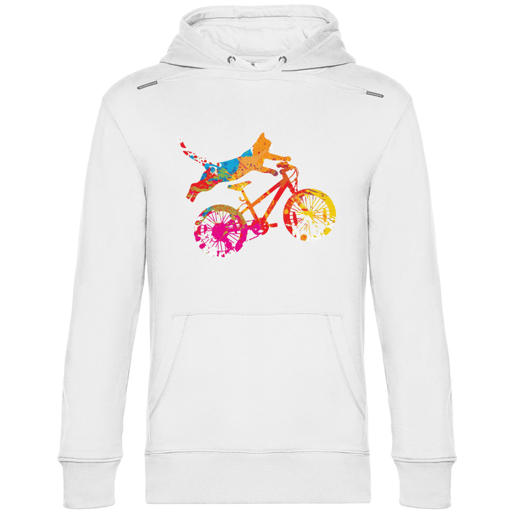 Fahrradkatze - Herren Hoodie - Textilzauber