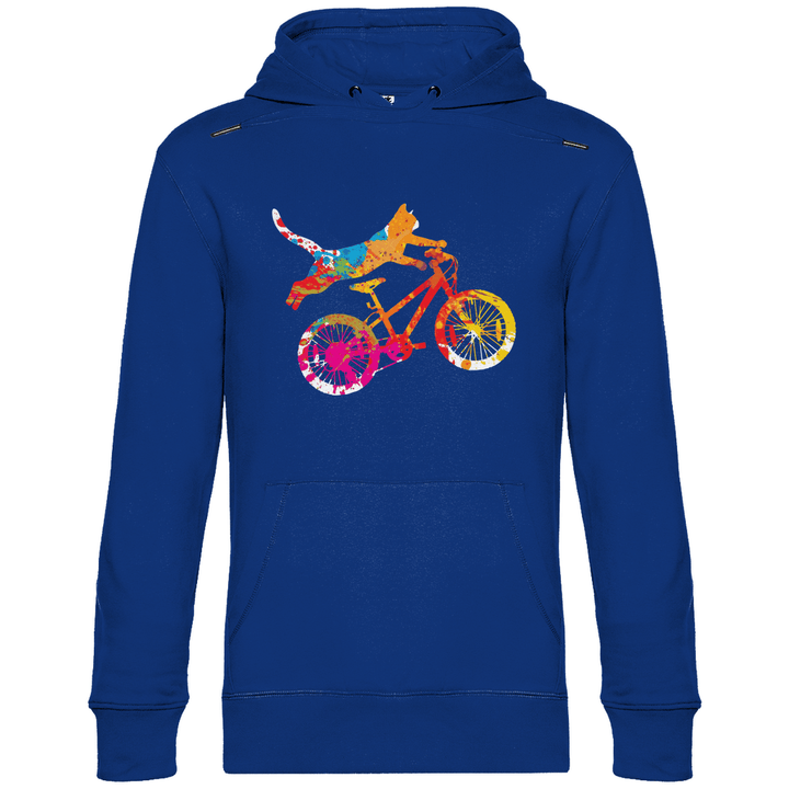 Fahrradkatze - Herren Hoodie - Textilzauber