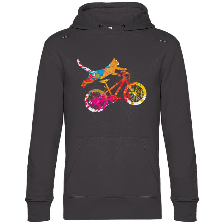 Fahrradkatze - Herren Hoodie - Textilzauber