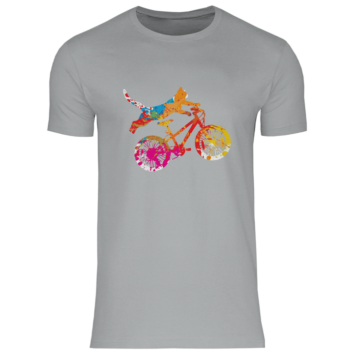 Fahrradkatze - Herren T - Shirt - Textilzauber