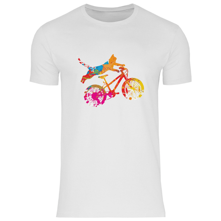 Fahrradkatze - Herren T - Shirt - Textilzauber