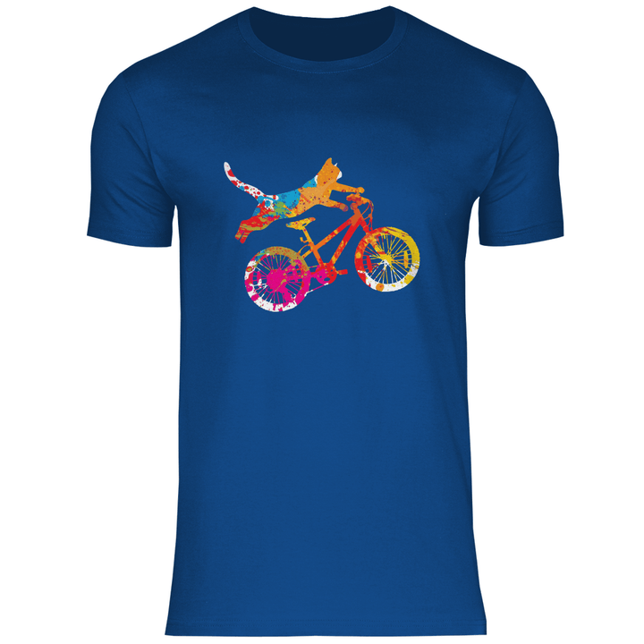Fahrradkatze - Herren T - Shirt - Textilzauber