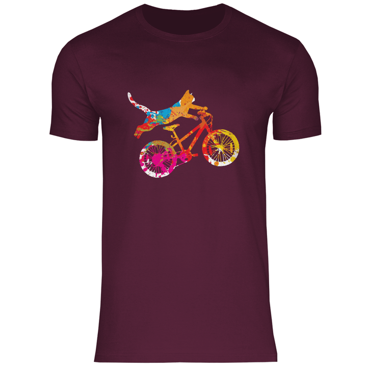 Fahrradkatze - Herren T - Shirt - Textilzauber