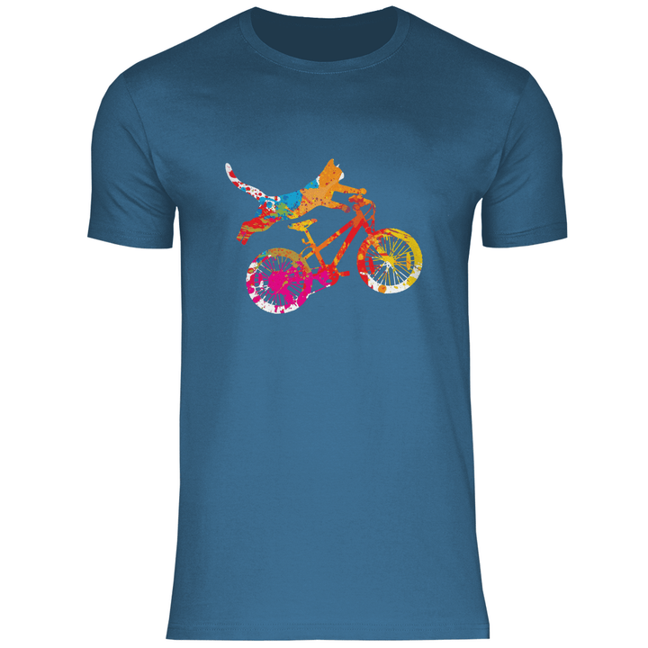 Fahrradkatze - Herren T - Shirt - Textilzauber