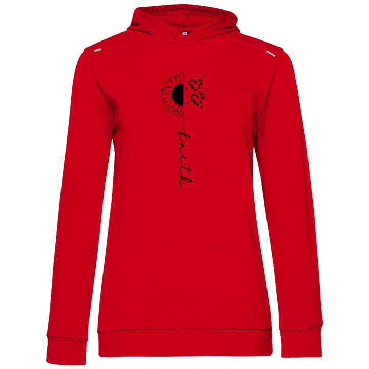 Faith Sonnenblume - Damen Hoodie - Textilzauber