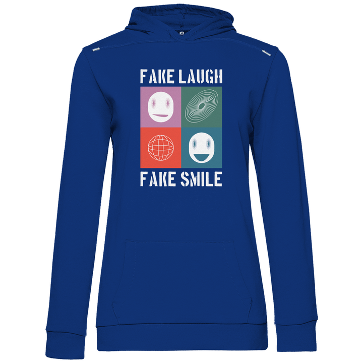 Fake Laugh Fake Smile - Damen Hoodie - Textilzauber