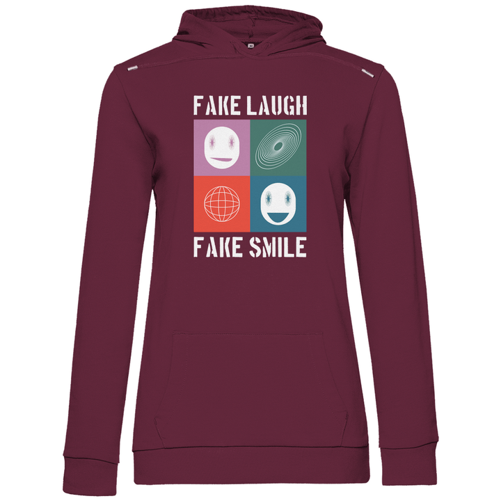 Fake Laugh Fake Smile - Damen Hoodie - Textilzauber